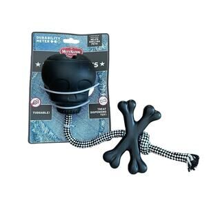Miranda Lambert Pet Toy MuttNation Dog Rope Tug Treat Dispensing Skull Bones NWT